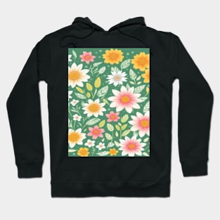 Botanical Flowers Design Hoodie